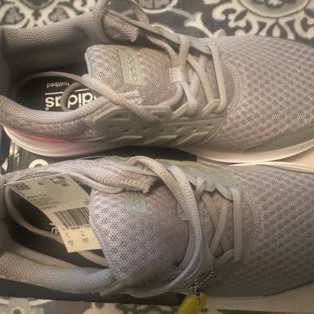 Adidas Light Gray Mesh Sneakers